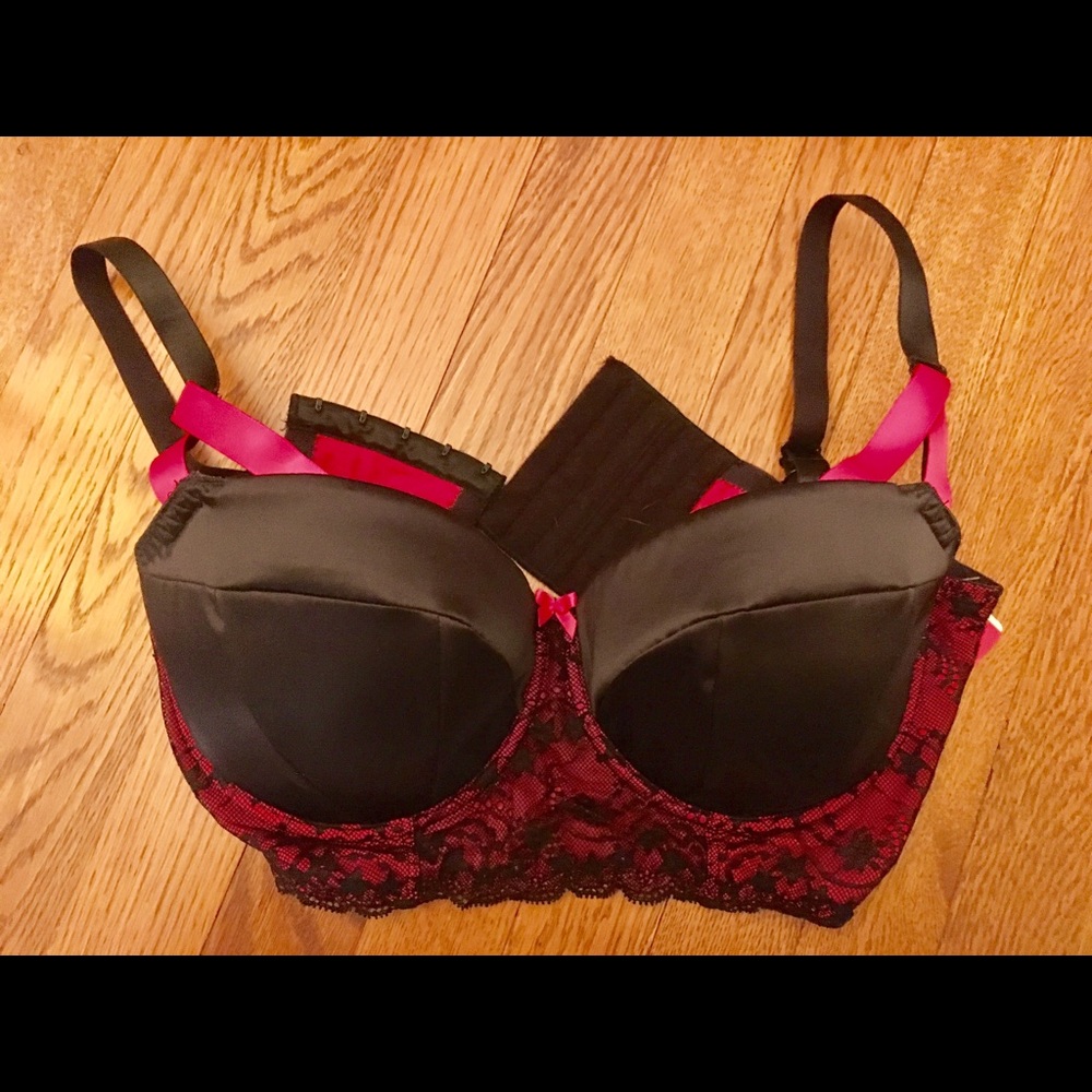 NWT Black and Pink Bra